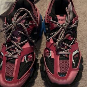 Balenciaga Women's Pink Track Sneakers